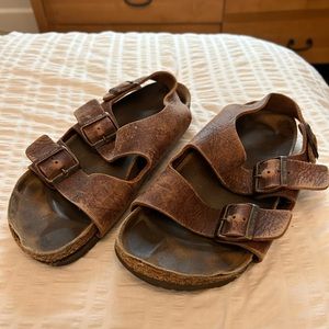 Size 38 birkenstock with slingback